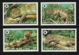 Solomon Is. WWF Prehensile-tailed Skink 4v 2005 MNH SG#1162-1165 MI#1282-1285 Sc#1035-1038 - Isole Salomone (1978-...)