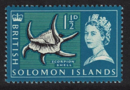 Solomon Is. Chiragra Spider Conch Shell 1½d 1965 MH SG#114 - British Solomon Islands (...-1978)