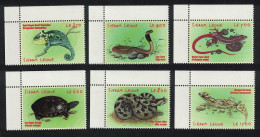 Sierra Leone Chameleon Cobra Lizard African Reptiles 6v Corners 2001 MNH SG#3621=3638 - Sierra Leona (1961-...)