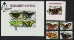 Sierra Leone Butterflies And Moths 4v+2 MSs 2004 MNH SG#4205-MS4209 - Sierra Leona (1961-...)