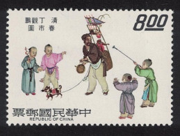 Taiwan Entertainer With Monkey And Dog $8 1975 MNH SG#1047 MI#1070 - Unused Stamps