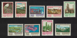 Taiwan Major Construction Projects 9v 1976 MNH SG#1122a-1122i MI#1154-1162 - Unused Stamps