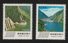 Taiwan Dam Completion Of Techi Reservoir 2v 1975 MNH SG#1088-1089 - Ongebruikt