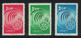 Taiwan Rotary International 3v 1965 MNH SG#538-540 MI#560-562 - Nuevos