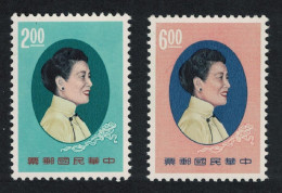 Taiwan Madame Chiang Kai-shek 2v 1965 MNH SG#548-549 MI#570-571 - Ungebraucht