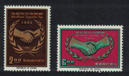 Taiwan International Co-operation Year 2v 1965 MNH SG#560-561 MI#582-583 - Ungebraucht