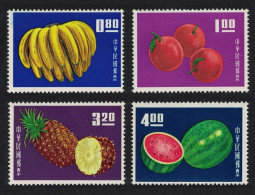 Taiwan Bananas Oranges Pineapples Watermelon Fruits 4v 1964 MNH SG#514-517 MI#536-539 - Nuevos