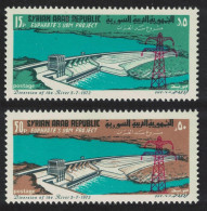 Syria Euphrates Dam Project Diversion Of The River 2v 1973 MNH SG#1214-1215 - Syria