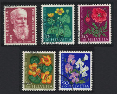Switzerland Flowers 5v Pro Juventute 1959 1959 Canc SG#J177-J181 Sc#B287-B291 - Oblitérés