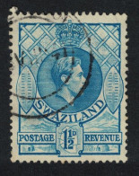 Swaziland Portrait Of King George VI Inscr Below Portrait 1½d T2 1938 Canc SG#30b - Swasiland (...-1967)
