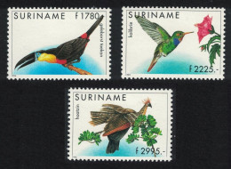Suriname Toucan Sapphire Hoatzin Birds 3v 1995 MNH SG#1641-1643 MI#1524-1526 - Suriname