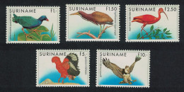 Suriname Gallinule Heron Ibis Eagle Cock-of-the-Rock Birds 5v COMPLETE 1985 MNH SG#1248-1252 MI#1146-1148 - Suriname