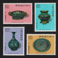 Taiwan Ming Dynasty Cloisonne Enamelware 4v 1981 MNH SG#1357-1360 MI#1391-1394 - Nuovi