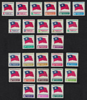 Taiwan National Flag 27v COLLECTION 1978 MNH SG#1226-1389 - Ungebraucht