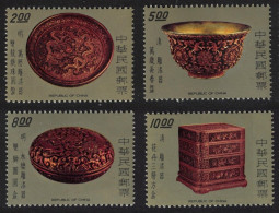 Taiwan Ancient Chinese Carved Lacquer Ware 4v 1977 MNH SG#1170-1173 - Nuevos