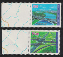 Taiwan Inauguration Of Second Northern Freeway 2v Margins 1997 MNH SG#2424-2425 - Neufs