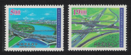 Taiwan Inauguration Of Second Northern Freeway 2v 1997 MNH SG#2424-2425 - Ungebraucht