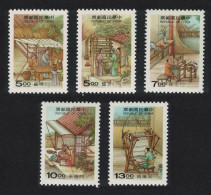 Taiwan Silk Production Techniques 5v 1996 MNH SG#2325-2329 - Unused Stamps