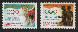 Taiwan Centenary Of Modern Olympic Games 2v 1996 MNH SG#2323-2324 - Unused Stamps