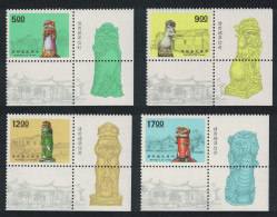 Taiwan Kinmen Wind Lion Lords 4v Corner Blocks 1994 MNH SG#2180-2183 - Nuevos