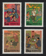 Taiwan Playing Chess Tea Flute Rural Pastimes 4v 1994 MNH SG#2189-2192 - Nuevos