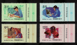 Taiwan Vocational Training Competition 4v Margins T1 1993 MNH SG#2138-2141 - Neufs