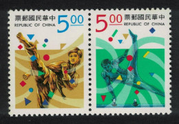 Taiwan Taekwondo Taiwan Area Games 2v Pair 1993 MNH SG#2155-2156 - Unused Stamps