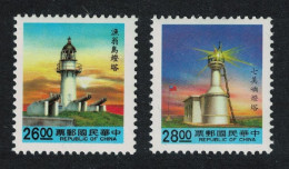 Taiwan Lighthouses With Blue Panel At Foot 3rd Issue 2v 1992 MNH SG#2014-2015 MI#2056-2057 - Nuevos