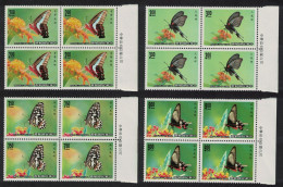 Taiwan Butterflies 4v Blocks Of 4 1989 MNH SG#1872-1875 - Neufs