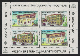 Turkish Cyprus Europa Post Office Buildings MS 1990 MNH SG#MS277 - Unused Stamps