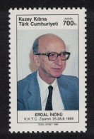 Turkish Cyprus Visit Of Professor Erdal Inonu Turkish Politician 1989 MNH SG#269 - Unused Stamps