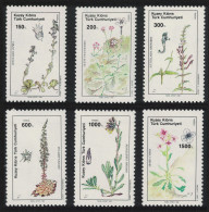Turkish Cyprus Plants Flowers 6v 1990 MNH SG#293-298 Sc#288-293 - Unused Stamps