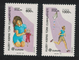 Turkish Cyprus Europa Children's Games 2v 1989 MNH SG#251-252 MI#249C-250C - Unused Stamps