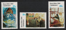 Turkish Cyprus Paintings Art 7th Series 3v 1988 MNH SG#225-227 - Unused Stamps