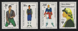Turkish Cyprus Folk Dancers 4v 1987 MNH SG#212-215 - Unused Stamps