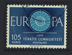 Turkey Europa CEPT Wheel 105k 1960 Canc SG#1917 MI#1775 Sc#1494 - Usati