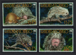 Trinidad And Tobago WWF Brazilian Porcupine 4v 2008 MNH MI#955-958 Sc#840a-d - Trinidad Y Tobago (1962-...)