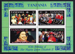 Tanzania Queen Elizabeth II 60th Birthday MS 1987 MNH SG#MS521 Sc#336a - Tanzania (1964-...)