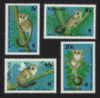 Tanzania WWF Galago Bushbaby 4v 1989 MNH SG#642-646 - Tanzania (1964-...)