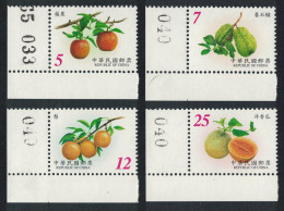 Taiwan Fruits 1st Series 4v Corners 2001 MNH SG#2696-2699 - Nuevos