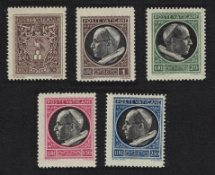 Vatican Pope Pius XII 5v 1945 MH SG#100=06-5 MI#103-110 Sc#91-98 - Unused Stamps