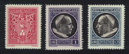 Vatican First Anniversary Of Coronation Of Pope Pius XII 3v 1940 MH SG#80-82 MI#84-86 Sc#72-74 - Ungebraucht