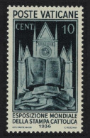 Vatican Church And Bible 10c 1936 MH SG#48 MI#52 Sc#48 - Unused Stamps