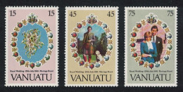 Vanuatu Charles And Diana Royal Wedding 3v 1981 MNH SG#315-317 Sc#308-310 - Vanuatu (1980-...)