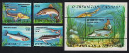 Uzbekistan Fish 4v+MS 2006 MNH SG#MS523 MI#Block 41-42 - Usbekistan
