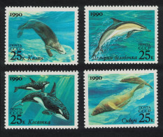 USSR Dolphin Whale Otter Sea Lion Marine Mammals 4v 1990 MNH SG#6187-6190 - Nuevos