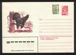 USSR Capercaillie Bird Pre-paid Envelope 1982 - Oblitérés