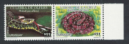 Uruguay Urtutu Pit Viper Colubrid Snake 2v Pair 2001 MNH SG#2672-2673 - Uruguay