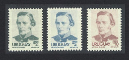 Uruguay Artigas Definitives 3v The Highest Values 1976 SG#1649-1651a - Uruguay