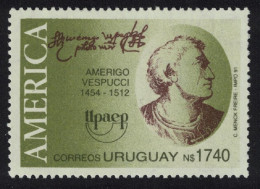 Uruguay Amerigo Vespucci Voyages Of Discovery UPAEP 1991 MNH SG#2050 - Uruguay